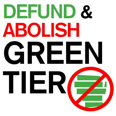 Defund & Abolish Green Tier — UN Agenda 2030 Implementation Program