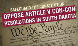 Stop South Dakota Federal Constitutional Convention Resolutions