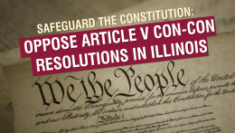 Stop Illinois Federal Constitutional Convention Resolutions HJR 15 and SJR 27