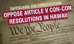 Stop Hawaii Federal Constitutional Convention Resolutions