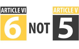 Why Article VI Not V